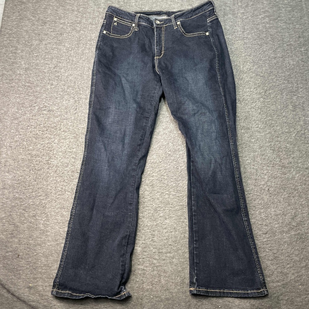Aura Jeans Wrangler Women‎ 30x28 Flared Jeans Dark Wash Versatile Stylish